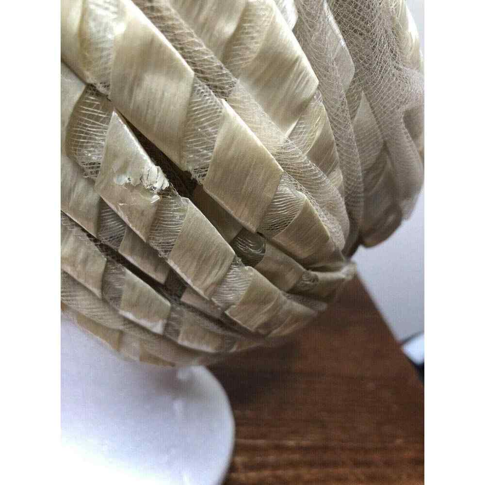 CHRISTIAN DIOR 1960s? Chapeaux Woven Textured Net Bubble Hat Vintage - Picture 6 of 10